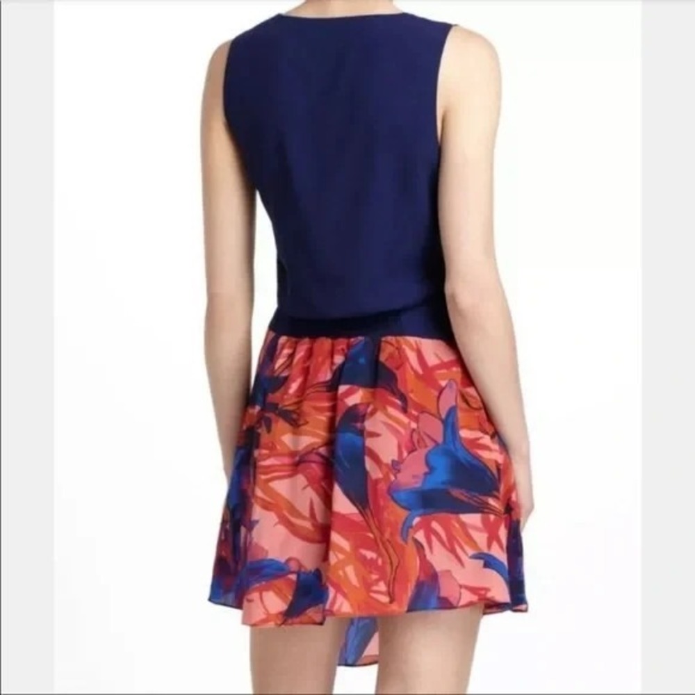Leifsdottir Malva Silk Wrap Dress Floral Hi Lo Boho Resort Women 14 - Picture 2 of 9